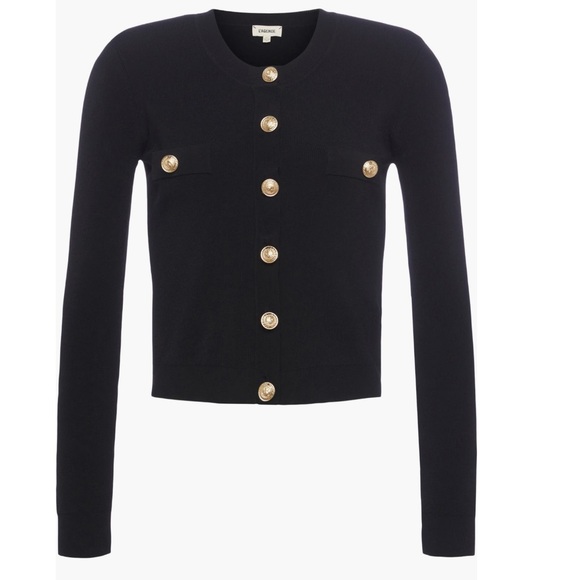 L'Agence Toulouse Black Cardigan NWOT - Picture 5 of 9